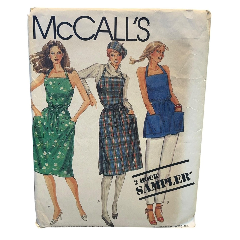 McCALL'S Sewing Pattern 5025 Misses Size 6-20 Multi Wrap Dress Top 1980s Uncut